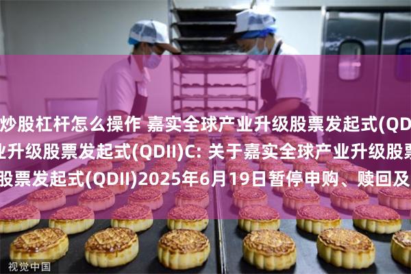 炒股杠杆怎么操作 嘉实全球产业升级股票发起式(QDII)A,嘉实全球产业升级股票发起式(QDII)C: 关于嘉实全球产业升级股票发起式(QDII)2025年6月19日暂停申购、赎回及定期定额投资业务的公告